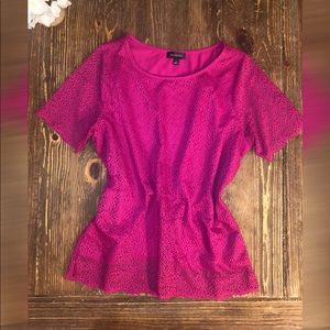 Hot pink the Limited dress top sz M